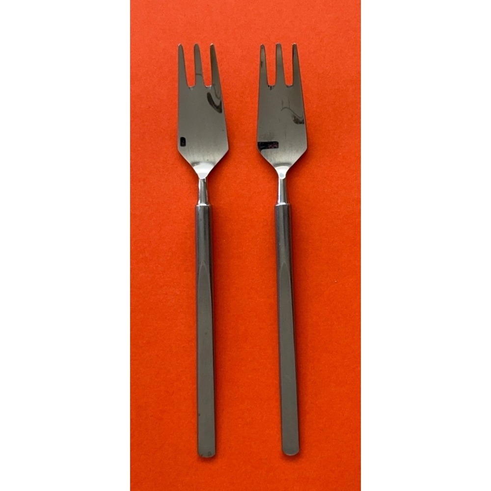 Georg Jensen Copenhagen Cutlery OBELISK Erik Herlow Salad Fork 2 Scandinavian